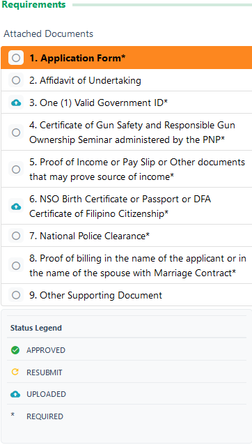 LTOPF requirements to upload