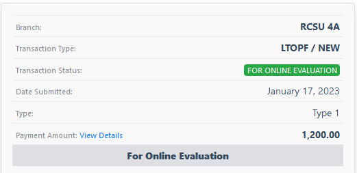 For Online Evaluation